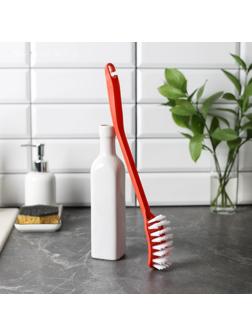 Щётка для труднодоступных мест на длинной ручке, 35 см, цвет МИКС