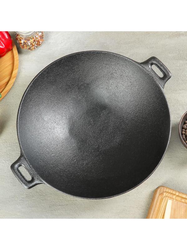 Сковорода-Wok чугунная Доляна «Восток», d=30 см