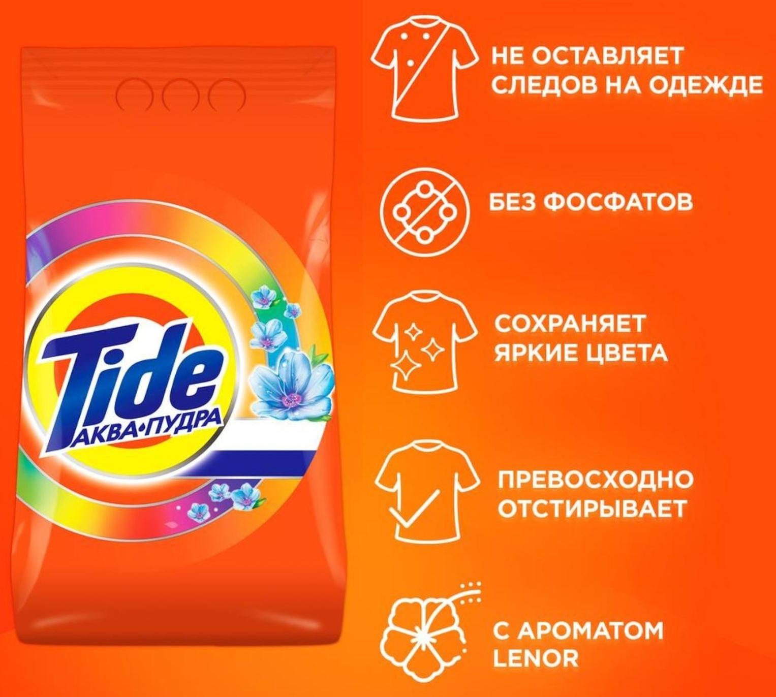 Стиральный порошок Tide Color Lenor, автомат, 3 кг