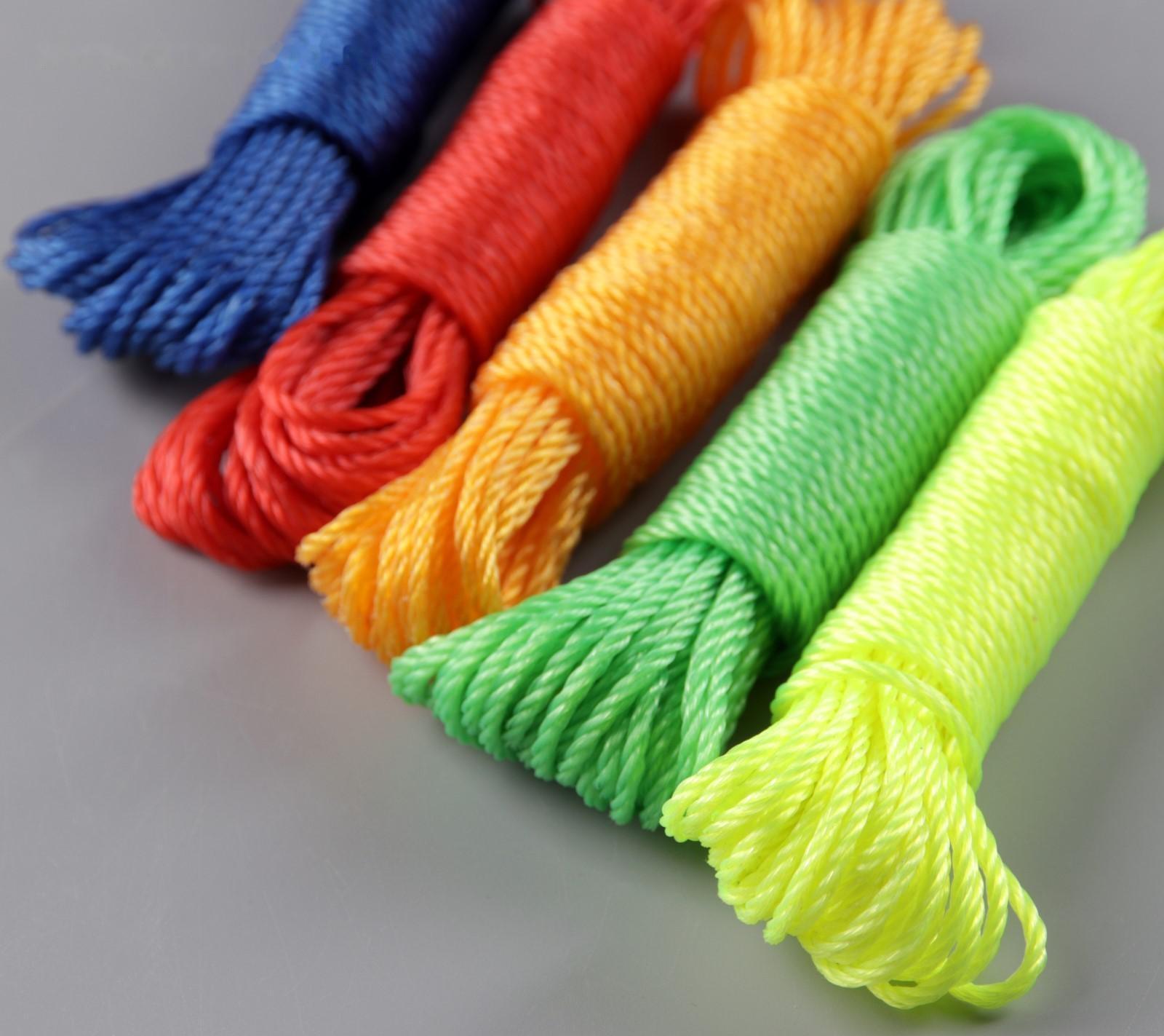 Верёвка бельевая Доляна, d=2,5 мм, длина 10 м, цвет МИКС