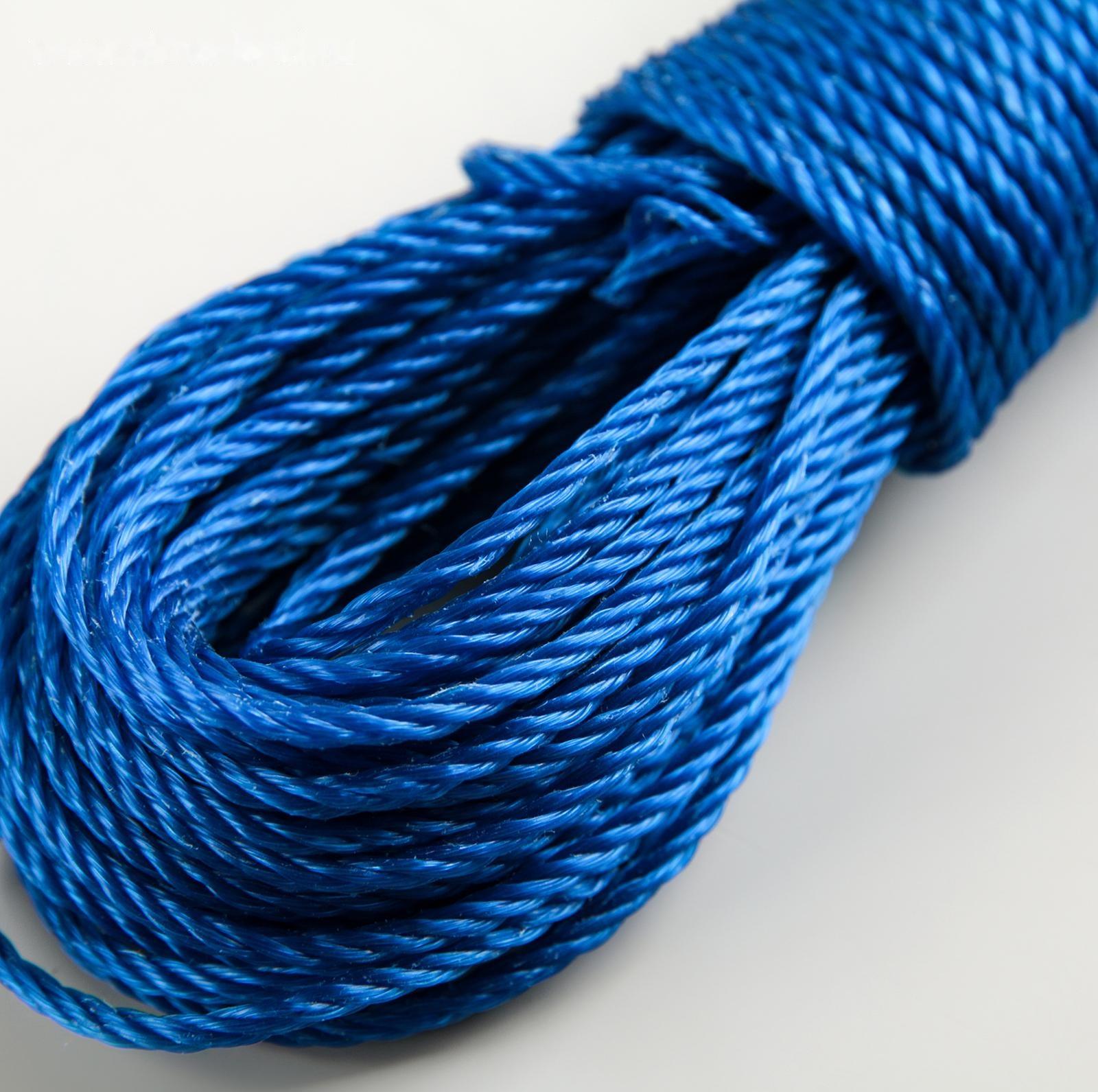 Верёвка бельевая Доляна, d=2,5 мм, длина 20 м, цвет МИКС