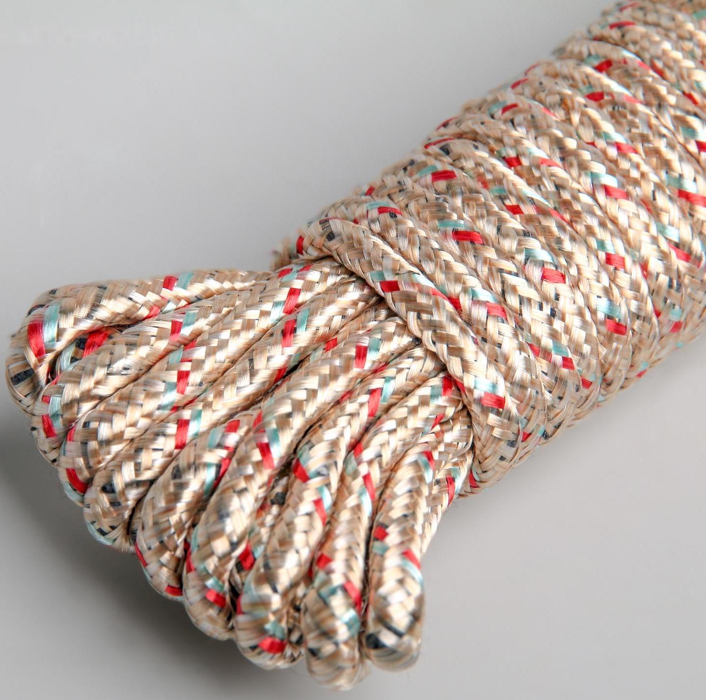 Верёвка бельевая Доляна, d=6 мм, длина 10 м, цвет МИКС