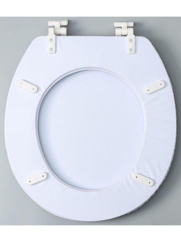 Сиденье для унитаза с крышкой Доляна «Морские жители», 40×37 см, мягкое