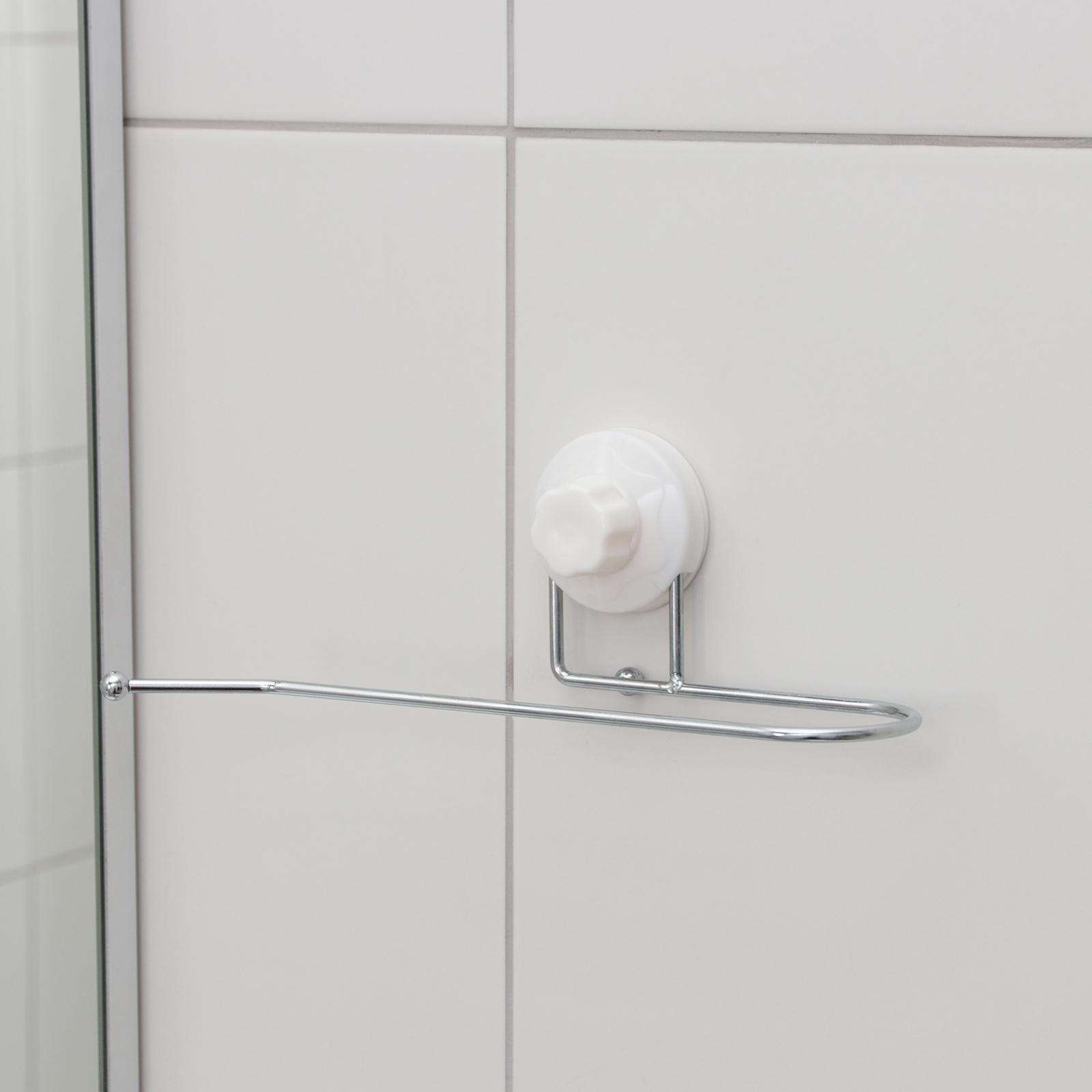 Держатель для полотенец на вакуумной присоске Доляна, 27×6,5×7 см