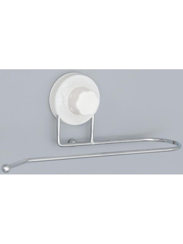 Держатель для полотенец на вакуумной присоске Доляна, 27×6,5×7 см