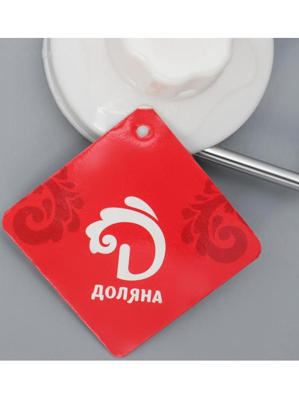 Держатель для полотенец на вакуумной присоске Доляна, 27×6,5×7 см