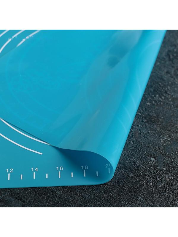 Коврик с разлиновкой силиконовый Доляна «Эрме», толщина 1 мм, 38×28 см, цвет МИКС