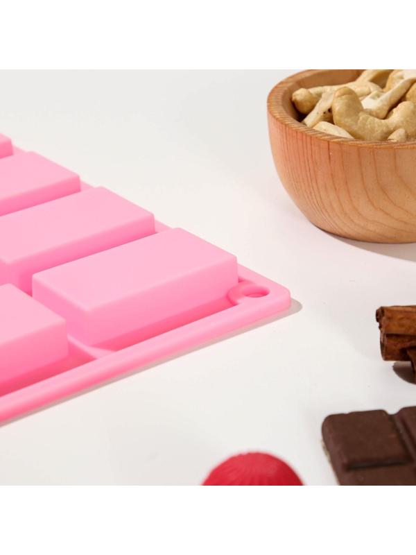 Форма для шоколада Доляна «Слитки», 29,5×17,5 см, 20 ячеек (5×2,8 см), цвет МИКС