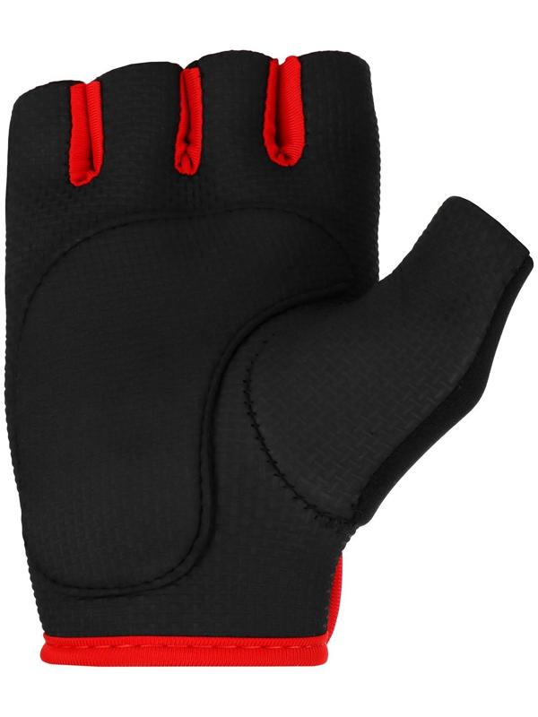 Перчатки для фитнеса ONLITOP, размер M, неопрен, цвет чёрный/красный
