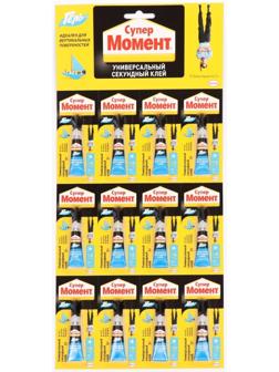 Набор Клей Момент Супер гель 3 г/12шт на мульти-карте