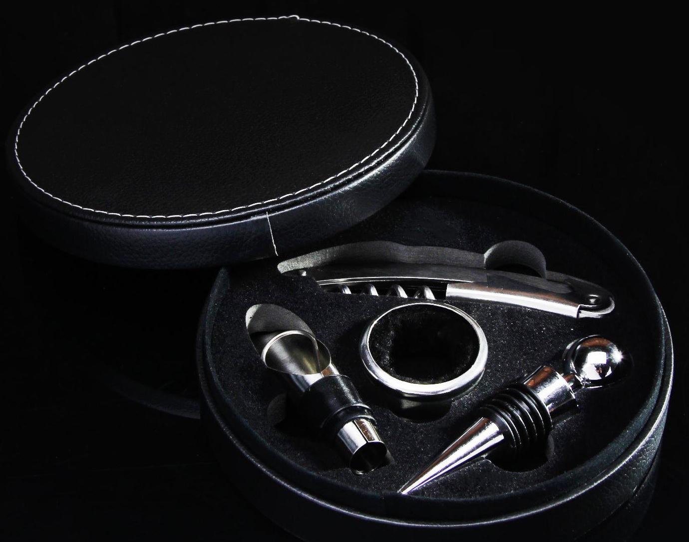 Набор для вина «Тоскана», 4 предмета: штопор, кольцо, пробка, каплеуловитель