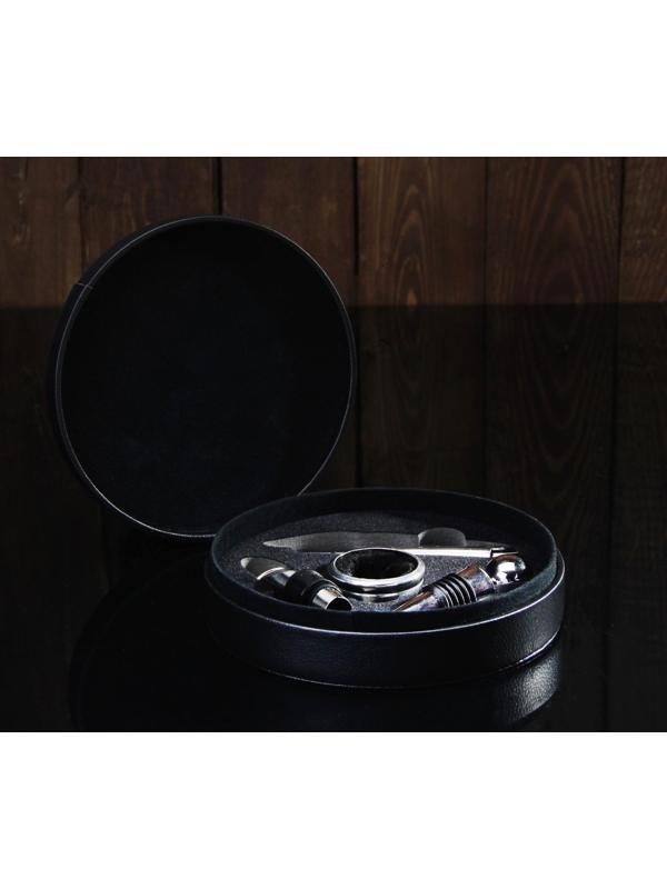 Набор для вина «Тоскана», 4 предмета: штопор, кольцо, пробка, каплеуловитель