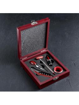 Набор для вина «Каберне», 5 предметов: пробка, штопор, кольцо, термометр, каплеуловитель