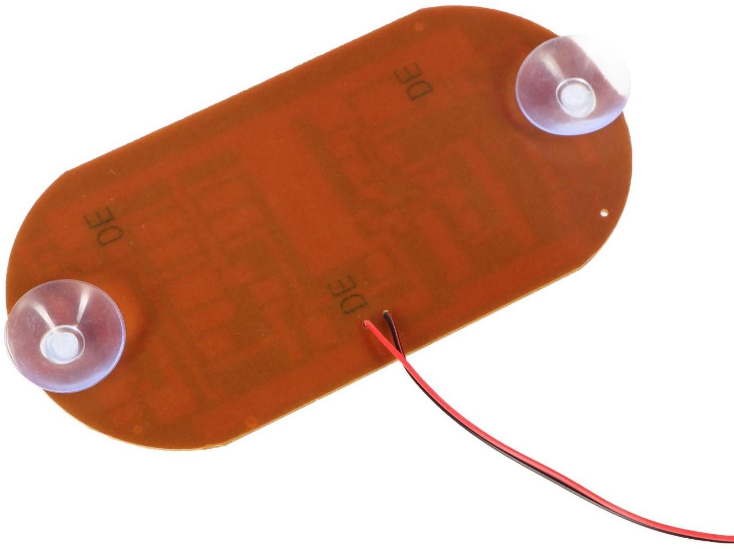 Светодиодный знак такси, 12 В, 45 LED, 13×6 см, провод 20 см, красный