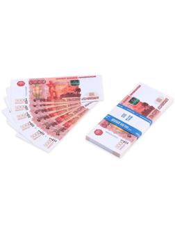 Пачка купюр 5000 рублей