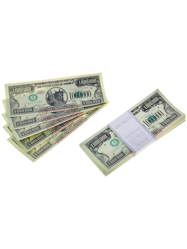 Пачка купюр 1000000 долларов