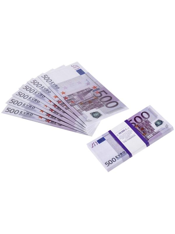 Пачка купюр 500 евро