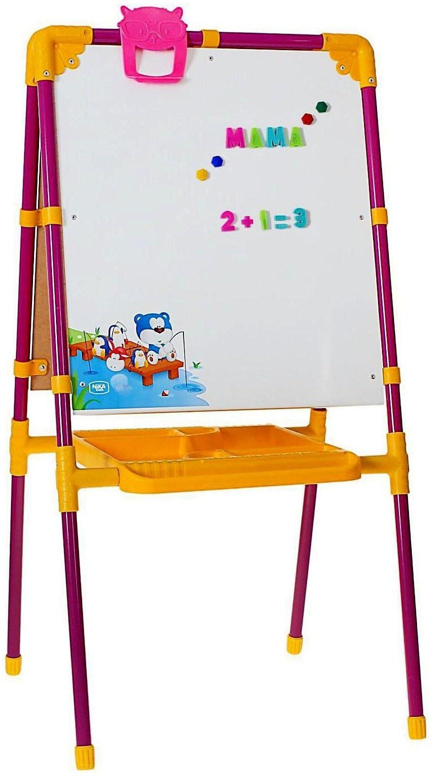 Мольберт детский, двусторонний, размер 1040 × 516 × 70 мм, цвет сиреневый