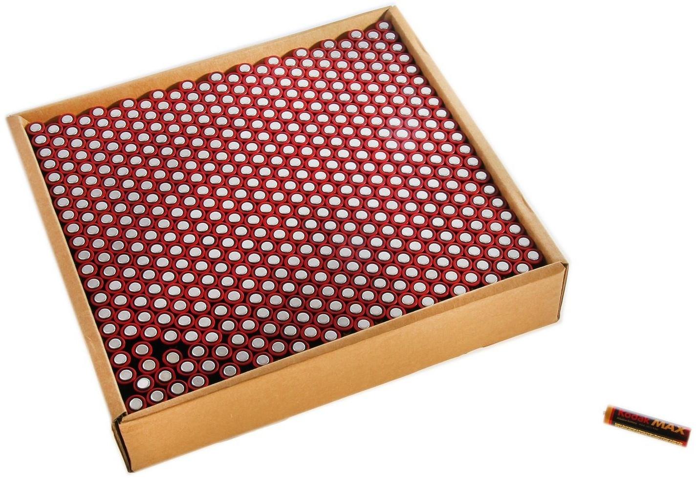 Батарейка алкалиновая Kodak Max, AAA, LR03-500BOX, 1.5В, набор 500 шт.