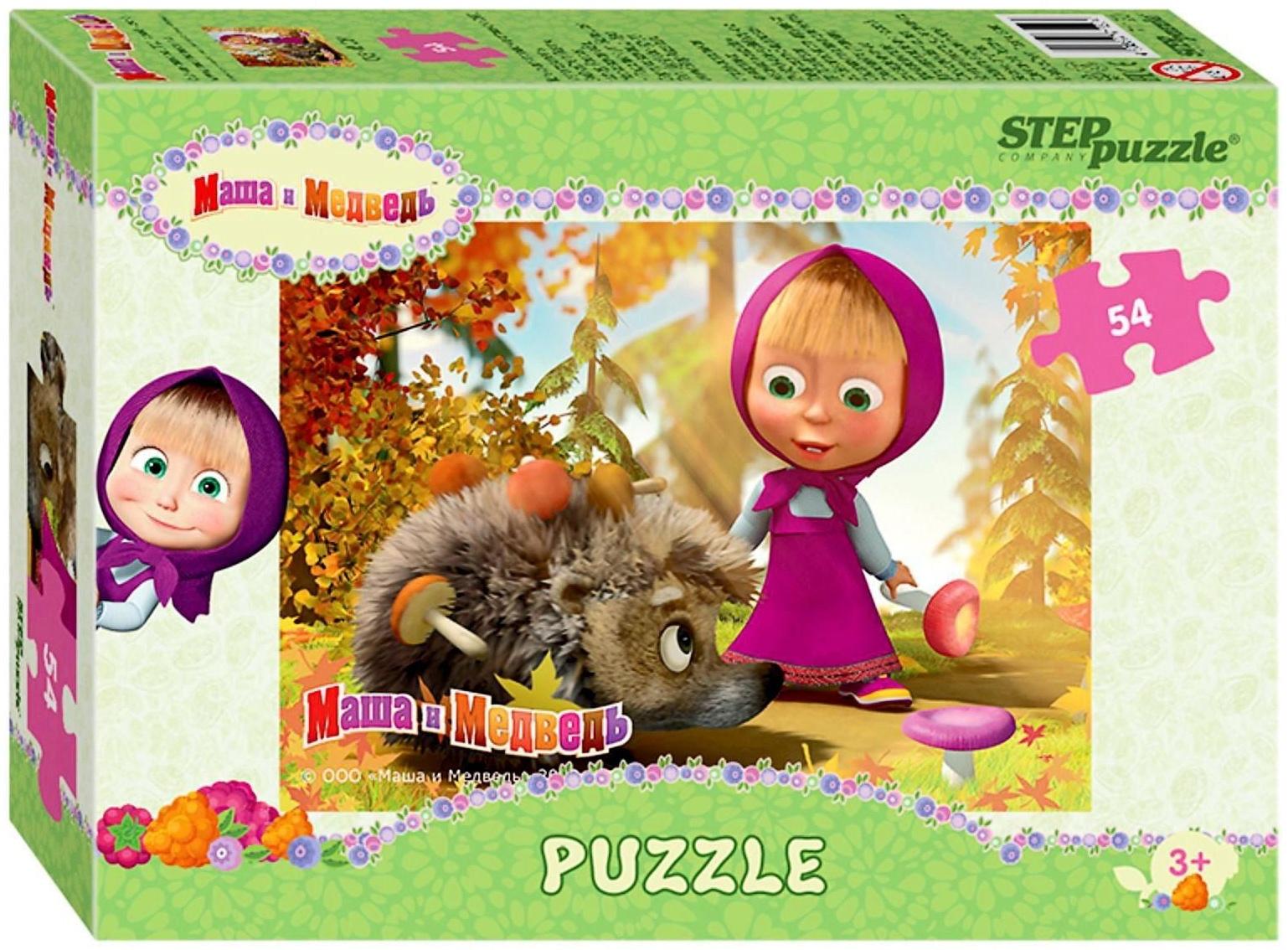 Пазлы «Маша и Медведь», 54 элемента, МИКС