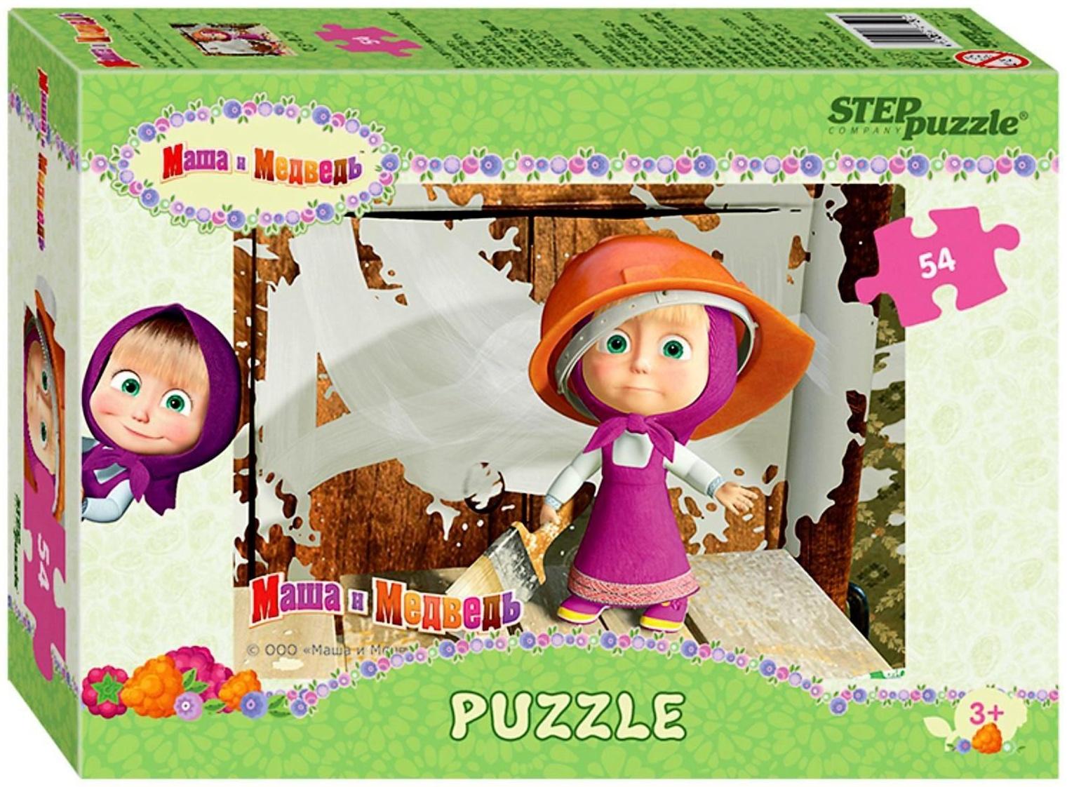 Пазлы «Маша и Медведь», 54 элемента, МИКС