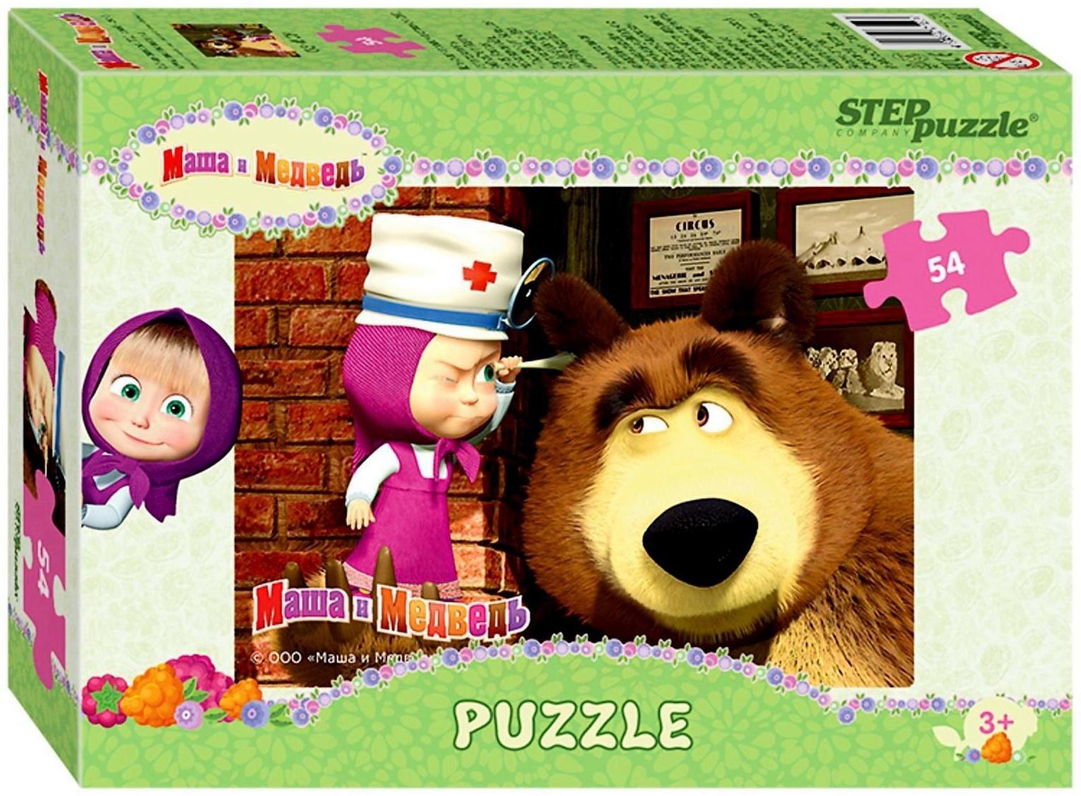 Пазлы «Маша и Медведь», 54 элемента, МИКС