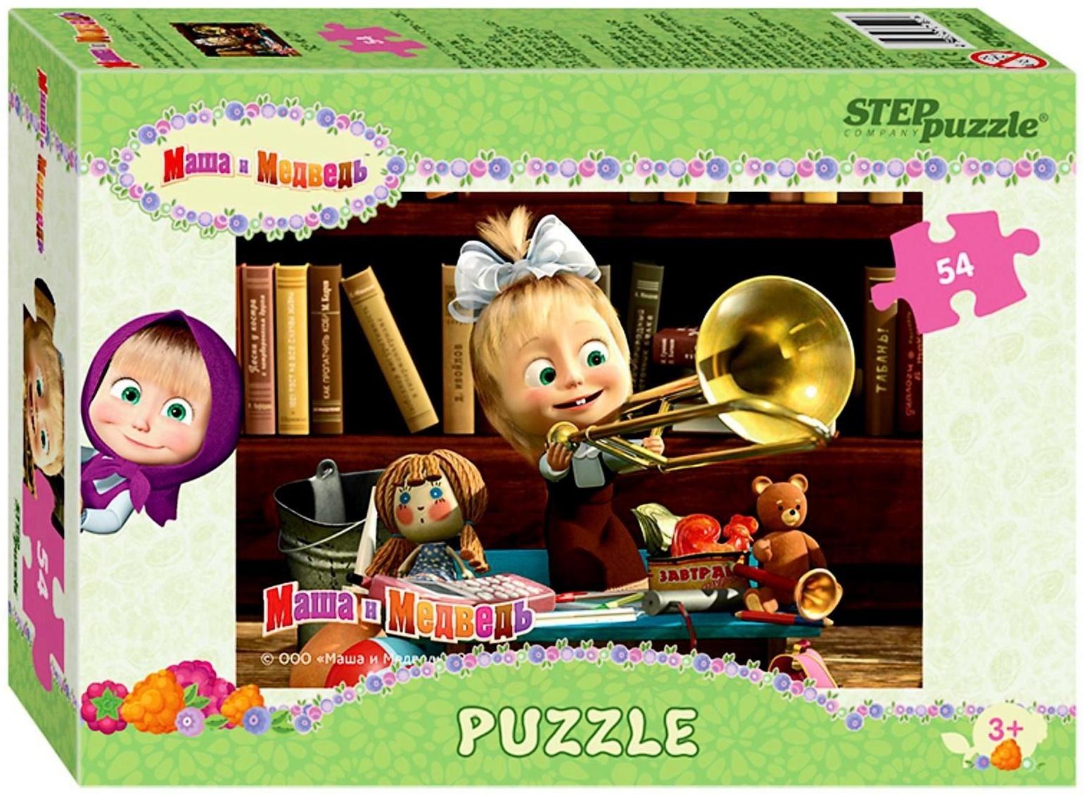 Пазлы «Маша и Медведь», 54 элемента, МИКС