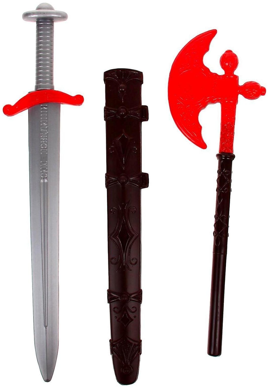 Набор «Ратник», секира и меч с чехлом