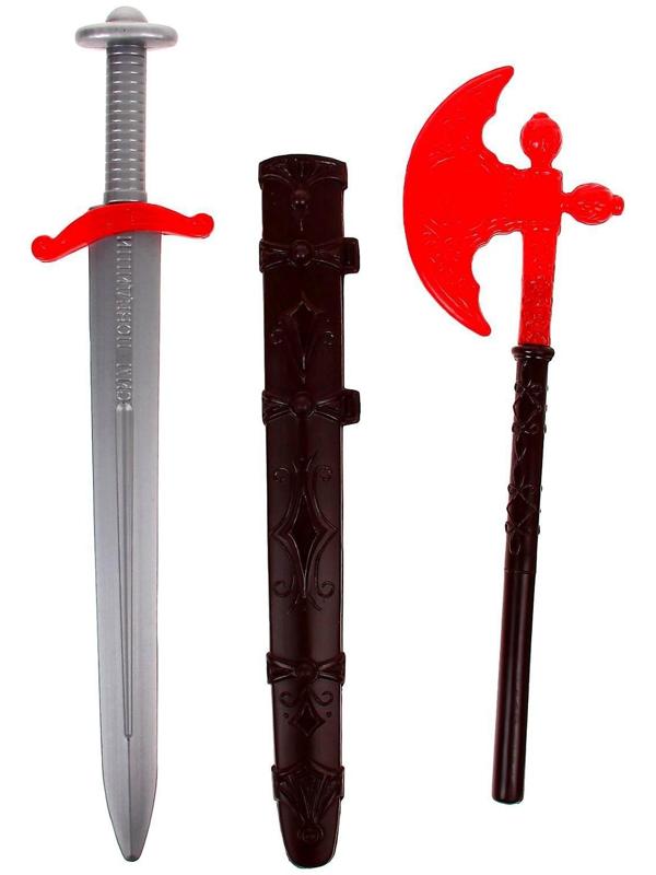 Набор «Ратник», секира и меч с чехлом