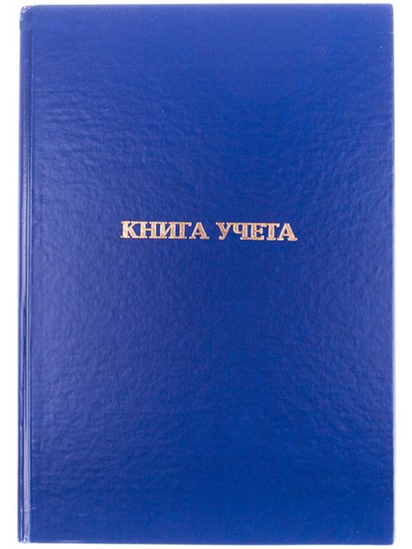 Книга учёта А4, 96 листов, в клетку, обложка бумвинил, газетный блок