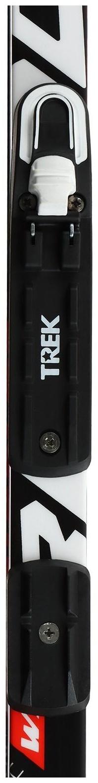 Комплект лыжный: пластиковые лыжи 185 см без насечек, стеклопластиковые палки 145 см, крепления NNN «БРЕНД ЦСТ», цвета микс