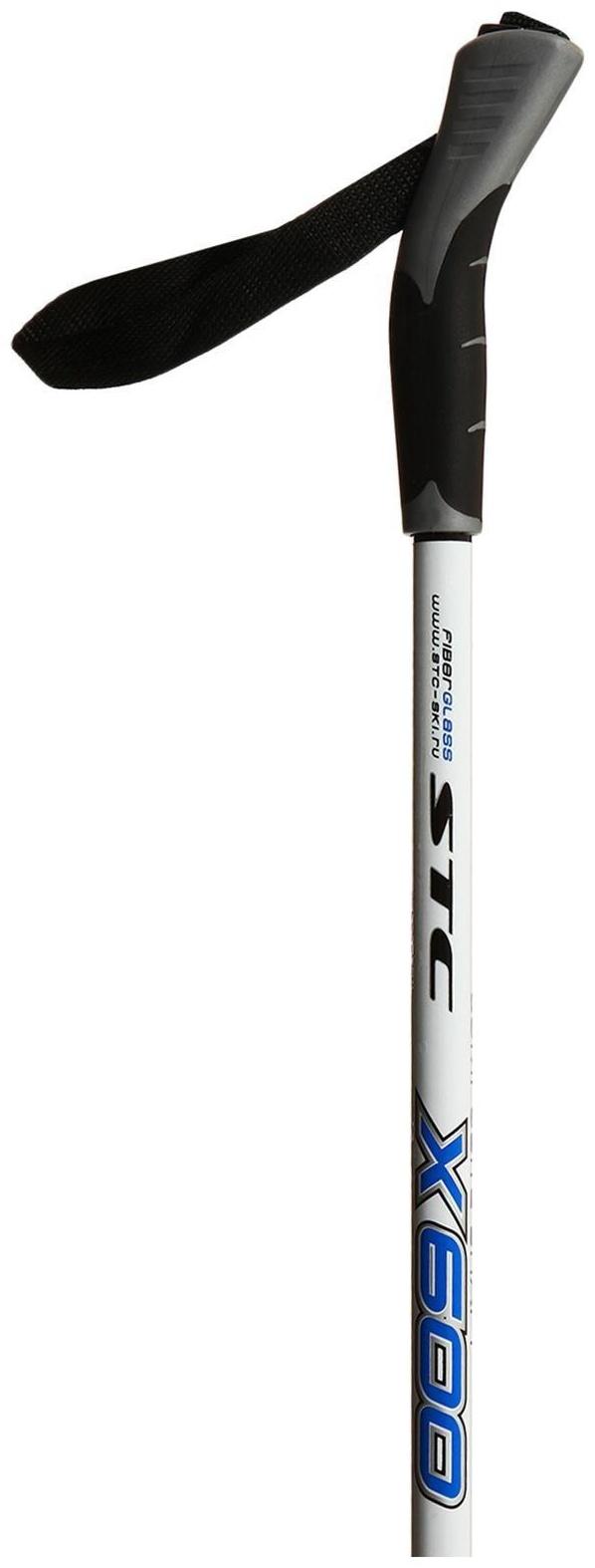 Комплект лыжный: пластиковые лыжи 195 см с насечкой, стеклопластиковые палки 155 см, крепления NNN «БРЕНД ЦСТ Step», цвета микс