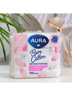 Ватные палочки Aura Beauty Cotton Buds, 100 шт.