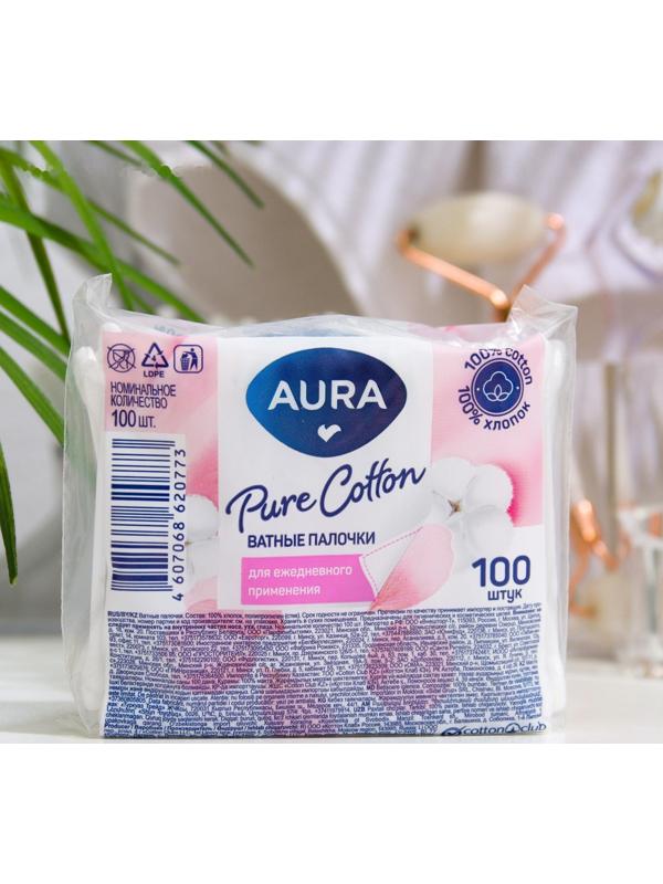 Ватные палочки Aura Beauty Cotton Buds, 100 шт.