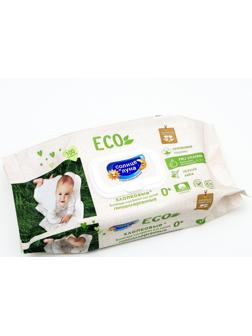 Влажные салфетки «Солнце и луна», детские, с экстрактом липы, с крышкой, 100 шт.