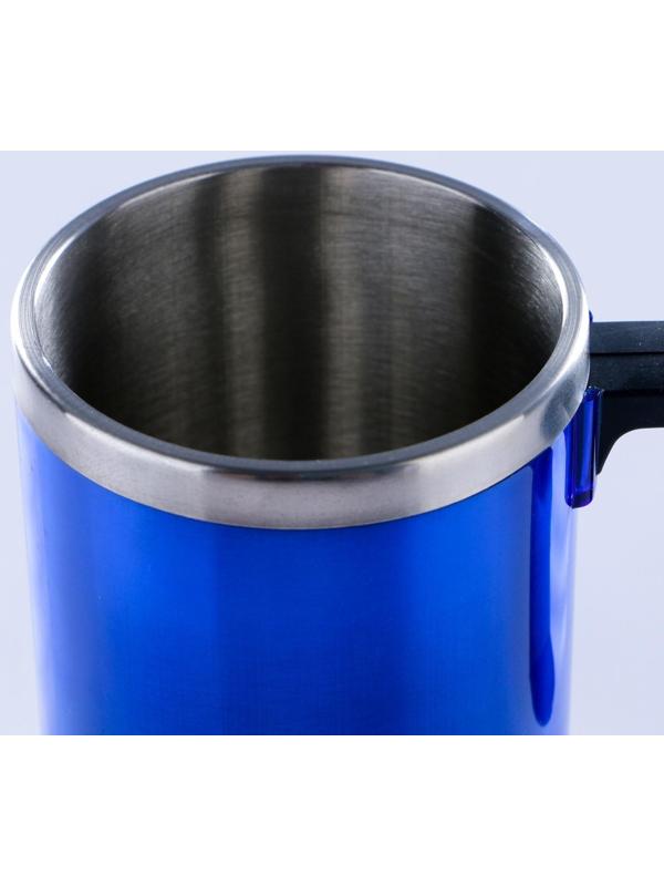 Термокружка, серия: Алтай, 450 мл, сохраняет тепло 2 ч, 11 х 12 см, синяя