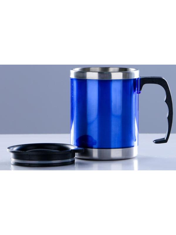 Термокружка, серия: Алтай, 450 мл, сохраняет тепло 2 ч, 11 х 12 см, синяя