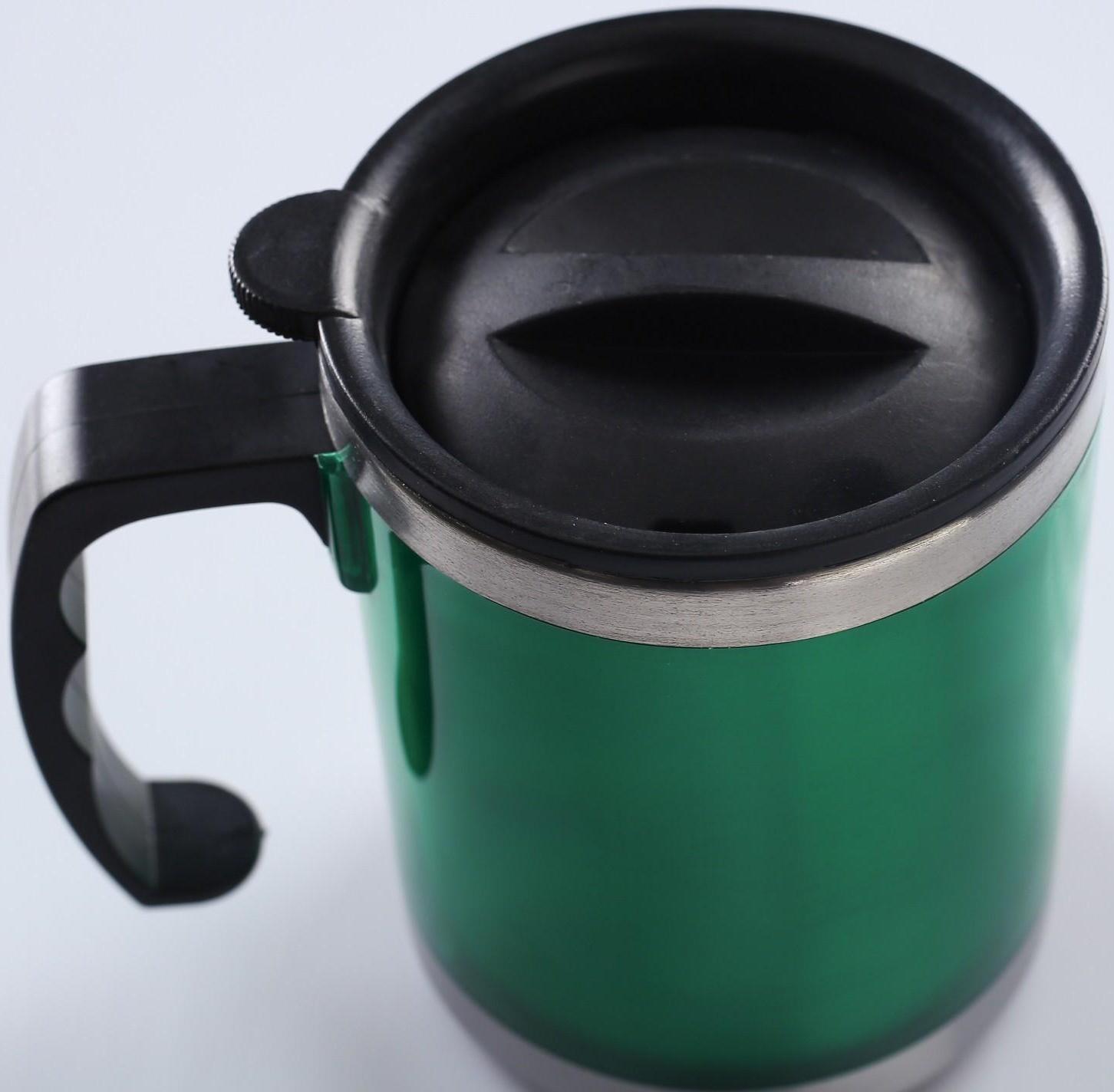 Термокружка, серия: Алтай, 450 мл, сохраняет тепло 2 ч, 11 х 12 см, зелёная