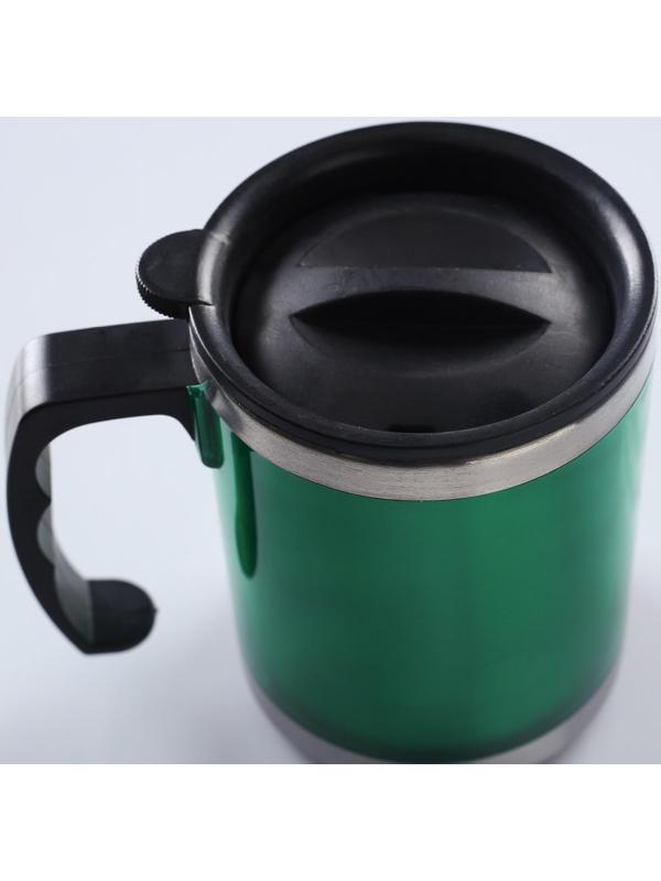 Термокружка, серия: Алтай, 450 мл, сохраняет тепло 2 ч, 11 х 12 см, зелёная