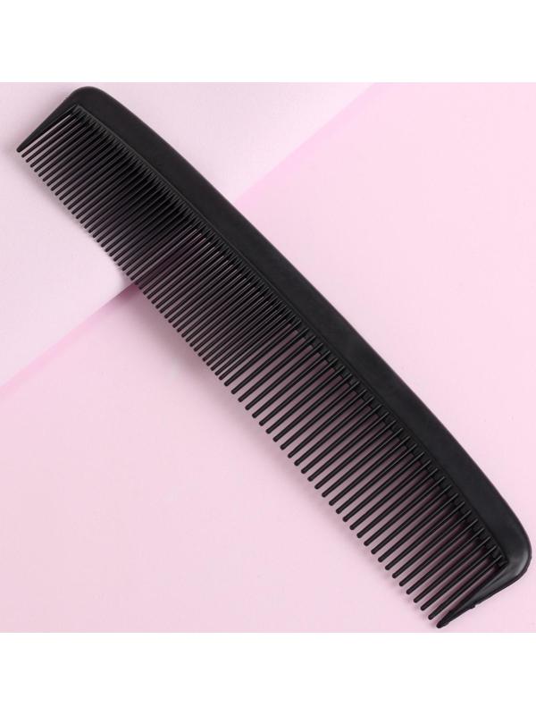Расчёска комбинированная, 22 × 4,5 см, цвет чёрный