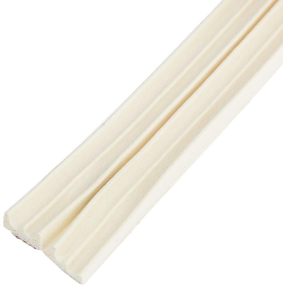 Уплотнитель для окон, профиль E, на клейкой основе, белый, в упаковке 10 м