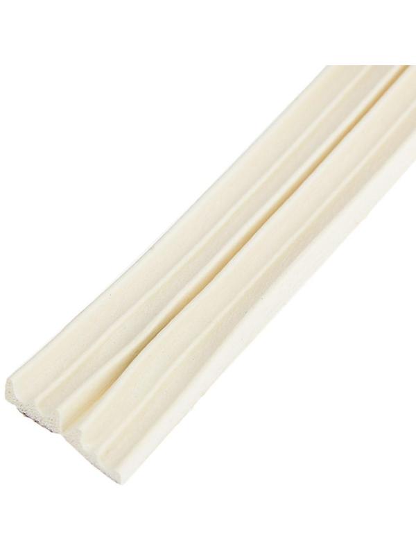 Уплотнитель для окон, профиль E, на клейкой основе, белый, в упаковке 10 м