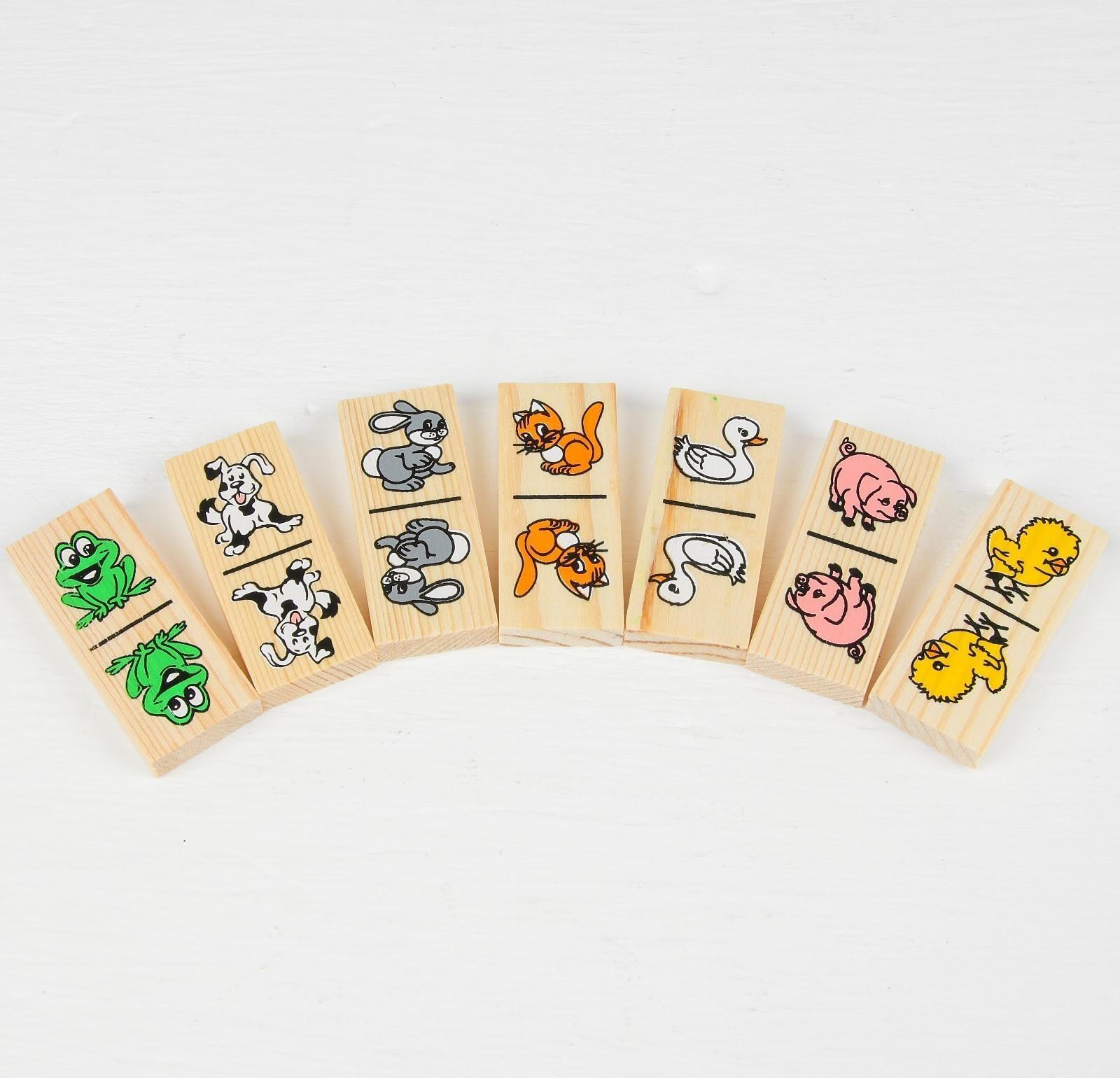 Домино «Животные», 28 фишек