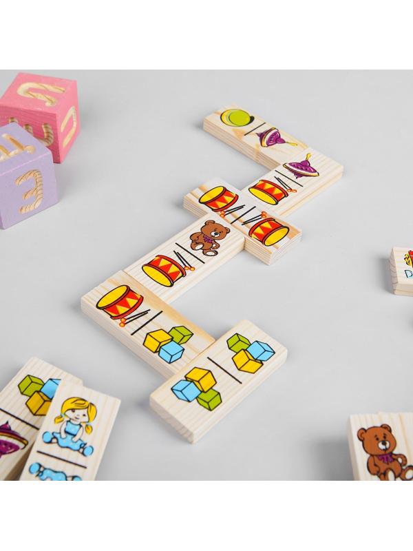 Домино «Игрушки», плашка: 7 × 3 см