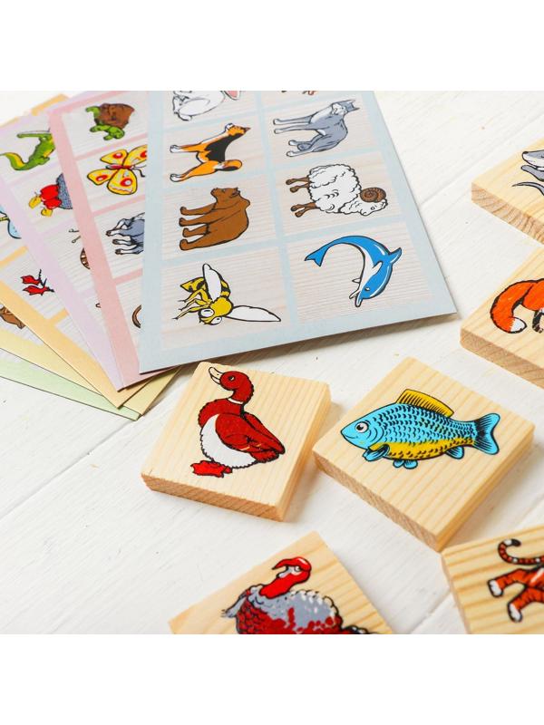 Лото «Животный мир» 6 карточек