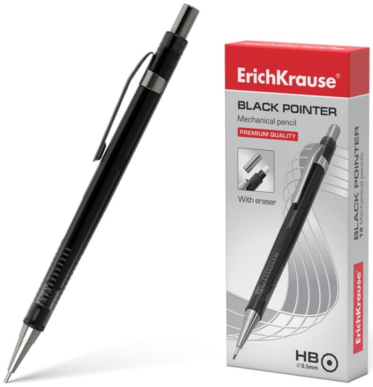 Карандаш механический НВ, 0.5 мм, ErichKrause Black Pointer