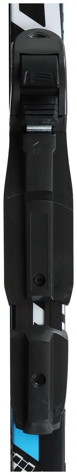 Комплект лыжный: пластиковые лыжи 160 см без насечек, стеклопластиковые палки 120 см, крепления SNS «БРЕНД ЦСТ»