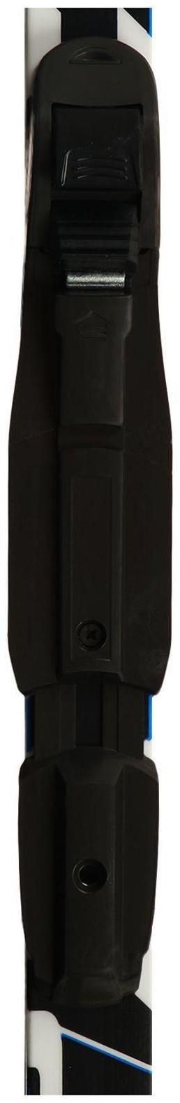 Комплект лыжный: пластиковые лыжи 195 см с насечкой, стеклопластиковые палки 155 см, крепления SNS «БРЕНД ЦСТ Step», цвета микс