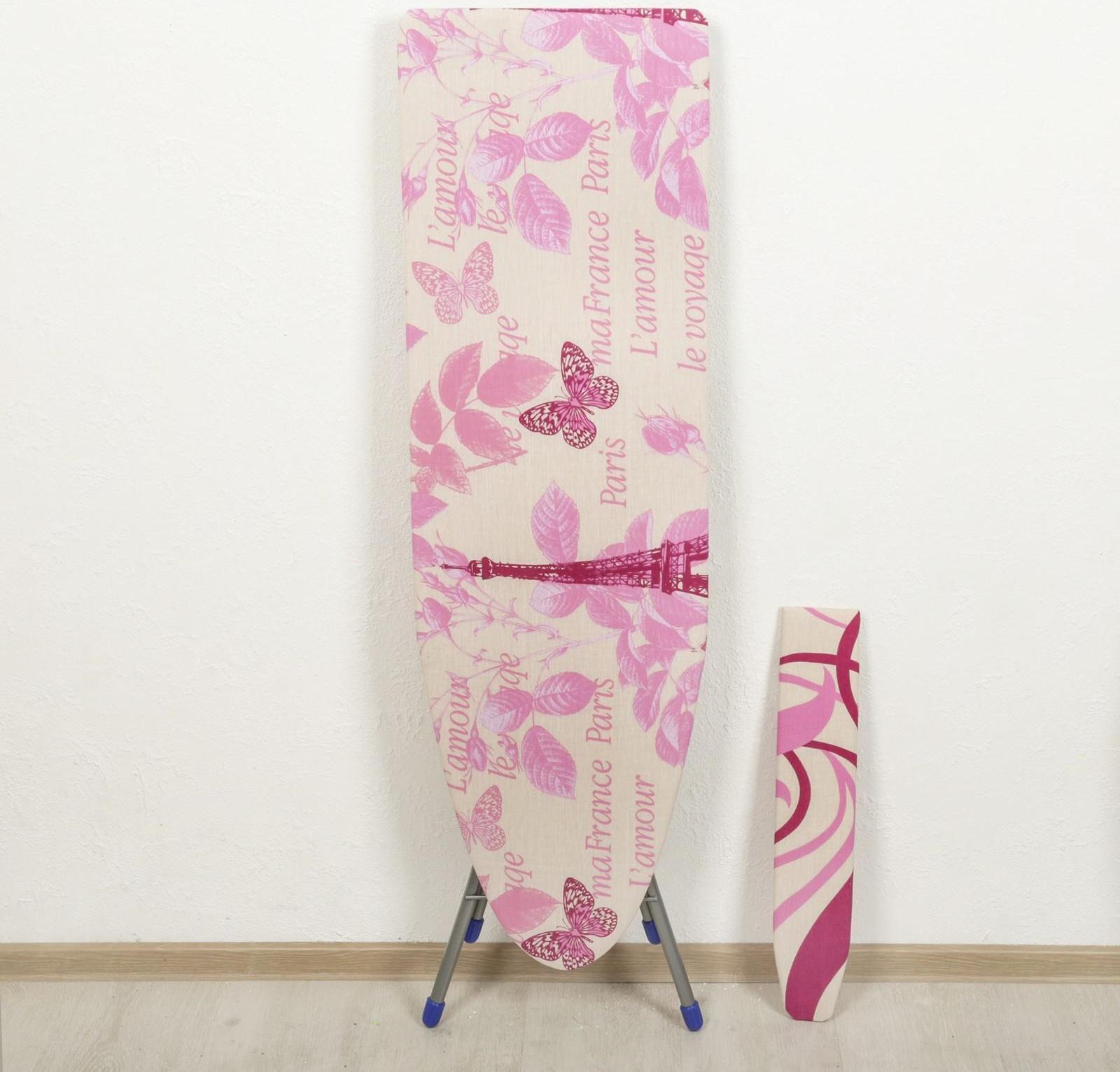 Доска гладильная Nika «Белль-Юниор 3», 112×34,5 см, два положения высоты 70, 80 см, МИКС