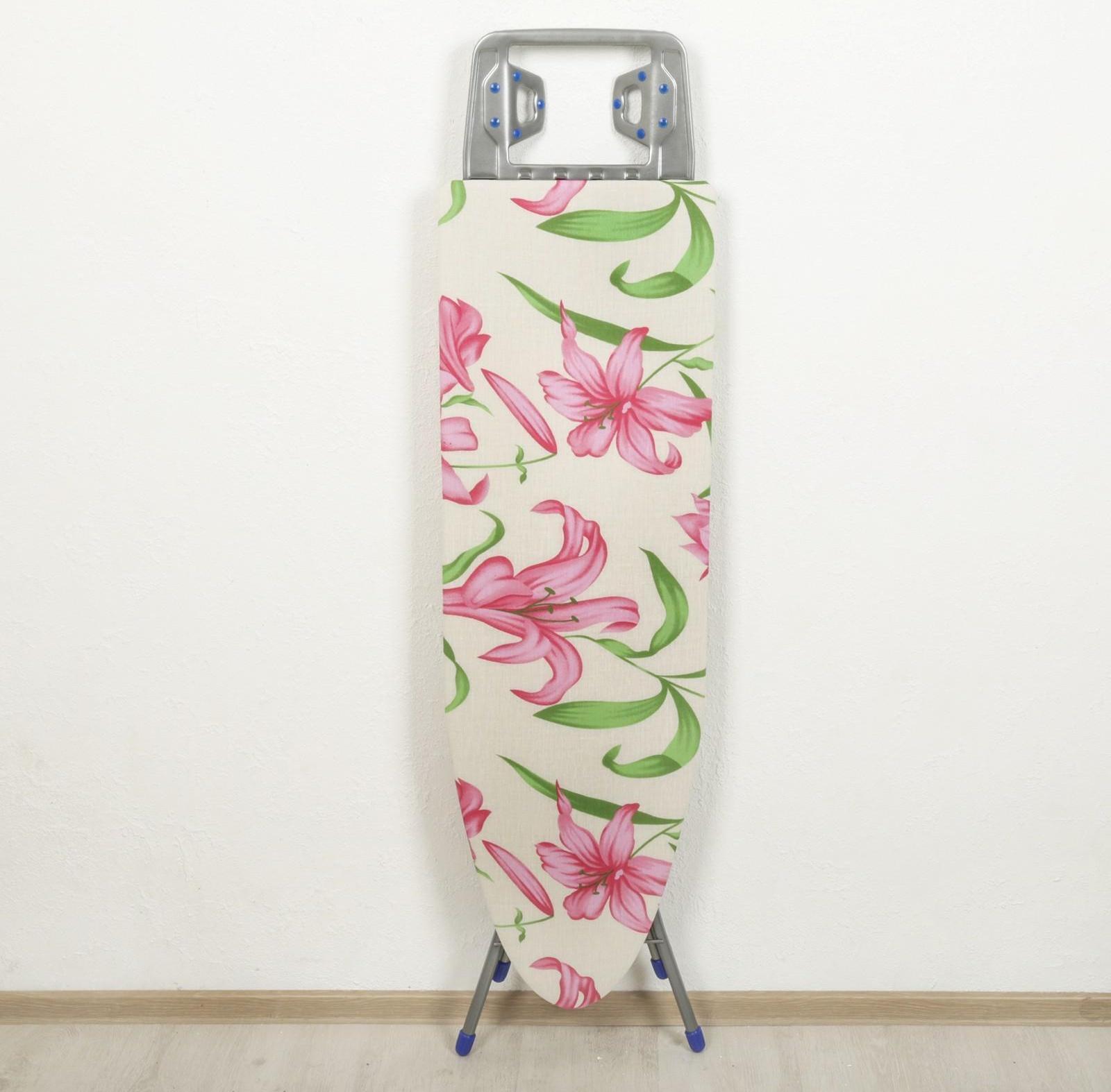 Доска гладильная Nika «Белль Классик 1», 112×34,5 см, два положения высоты 70, 80 см, европодставка, рисунок МИКС